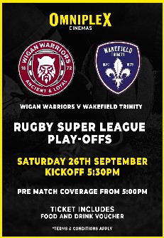 Rugby Super League Play-offs: Wigan Warriors v Wakefield Trinity Event poster